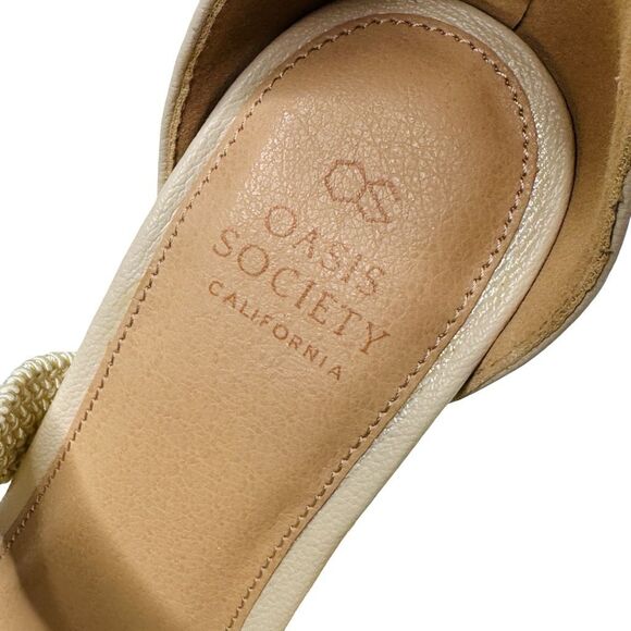 Oasis Society Presleym Lifted Heel Sandals - Size 6.5 - Beige - Picture 5 of 9